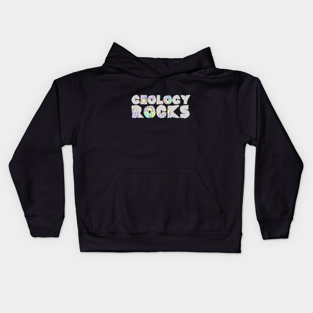 Geology Rocks Kids Hoodie by bubbsnugg